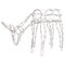 Northlight Lighted Feeding Reindeer Outdoor Christmas Decoration - 42" - White - Clear Lights